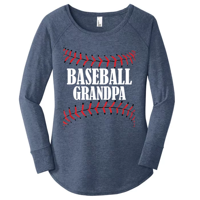 Baseball Grandpa Design Baseball Grandfather Women's Perfect Tri Tunic Long Sleeve Shirt