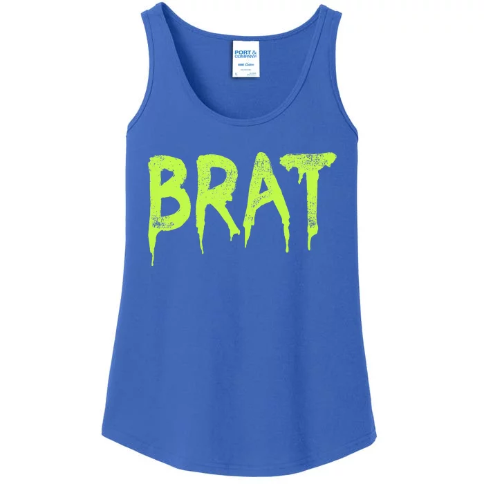 Brat Grunge Distressed Ladies Essential Tank