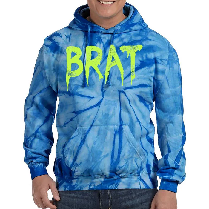 Brat Grunge Distressed Tie Dye Hoodie