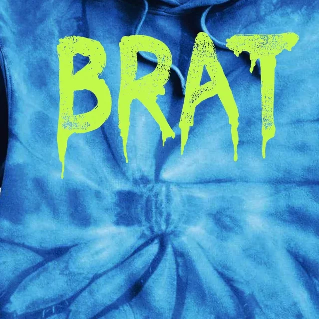 Brat Grunge Distressed Tie Dye Hoodie