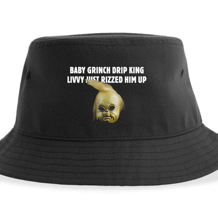 Baby Grin.Ch Drip King Livvy Just Rizzed Him Up Sustainable Bucket Hat