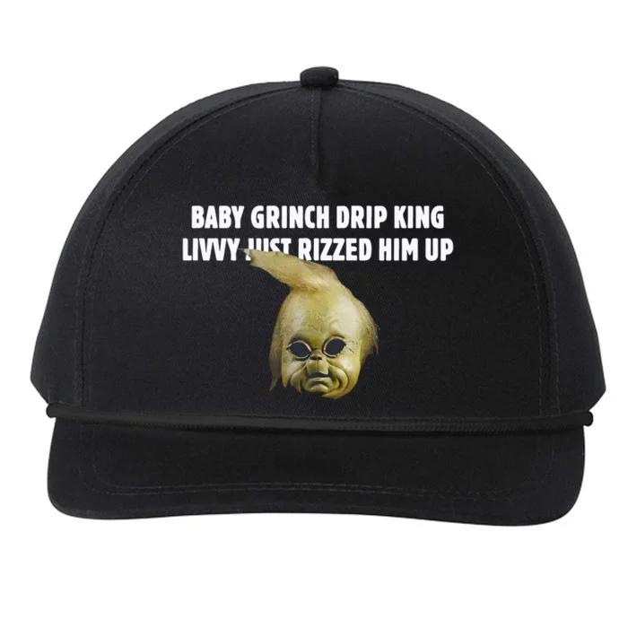 Baby Grin.Ch Drip King Livvy Just Rizzed Him Up Snapback Five-Panel Rope Hat