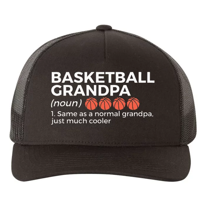 Basketball Grandpa Definition Yupoong Adult 5-Panel Trucker Hat