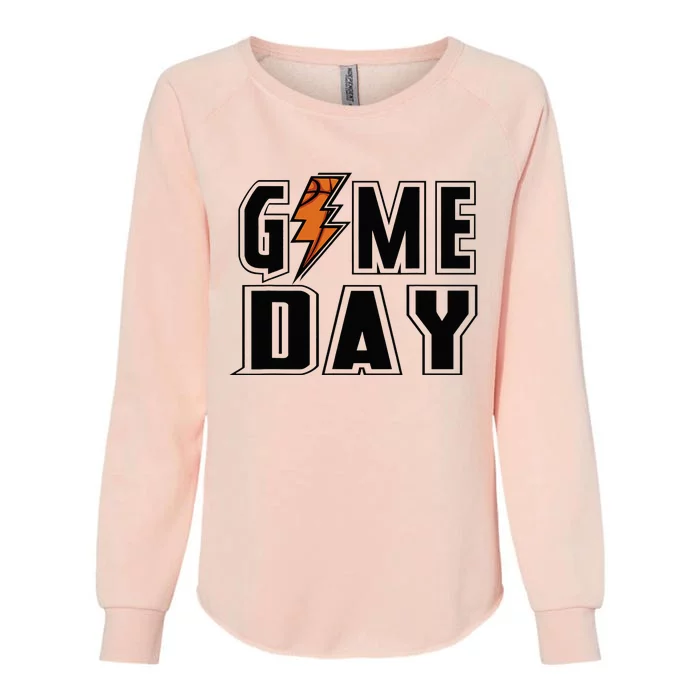 Basketball Game Day Lightning Team Basketball Womens California Wash Sweatshirt