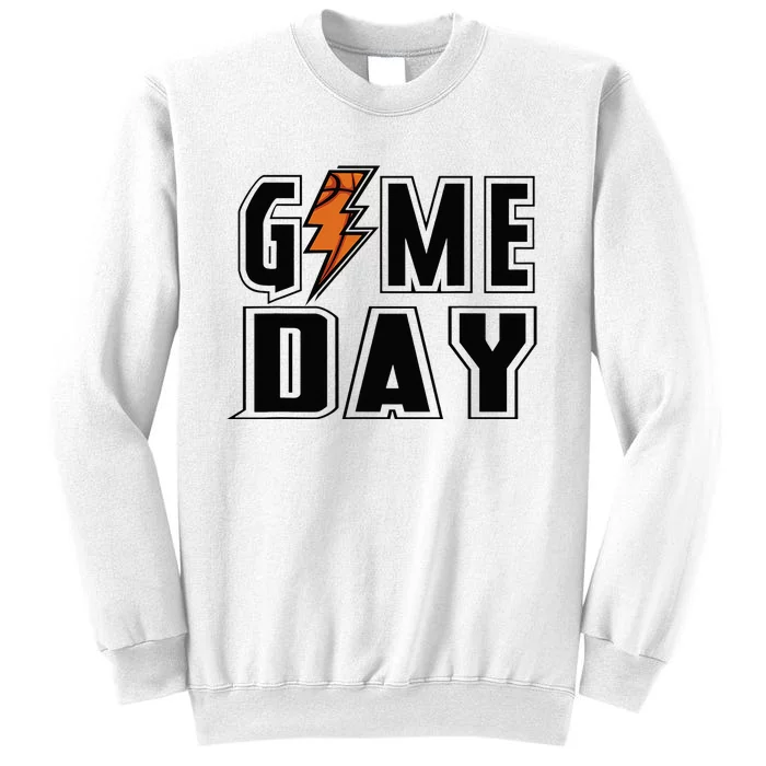 Basketball Game Day Lightning Team Basketball Sweatshirt