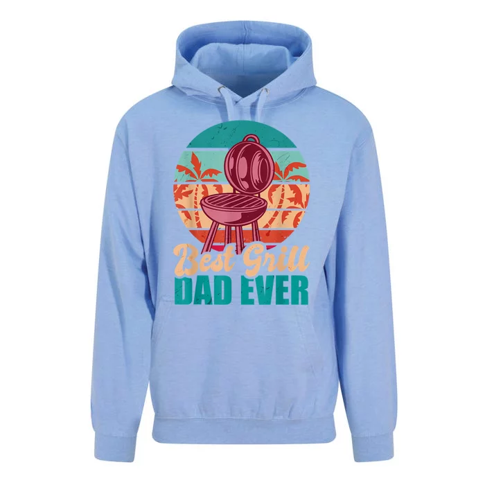 Best Grill Dad Ever For Fathers Day Gift Unisex Surf Hoodie