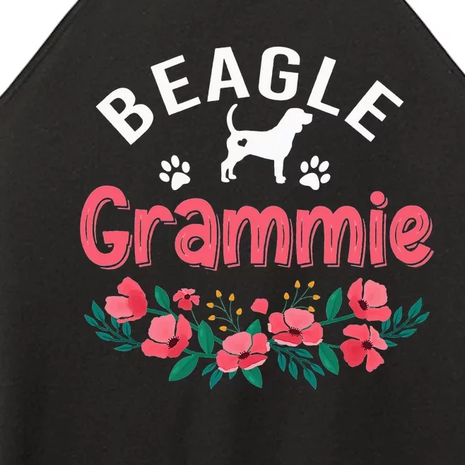 Beagle Grammie Dog Mom Cute Dog mother's day Women’s Perfect Tri Rocker Tank