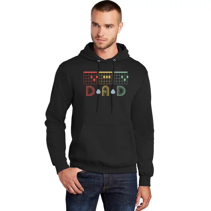 Best Guitar Dad Ever Chords Best Dad Guitar Father's Day Hoodie