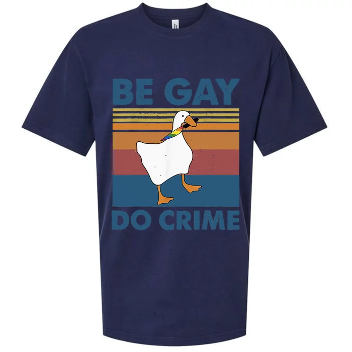 Be Gay Do Crime Sueded Cloud Jersey T-Shirt