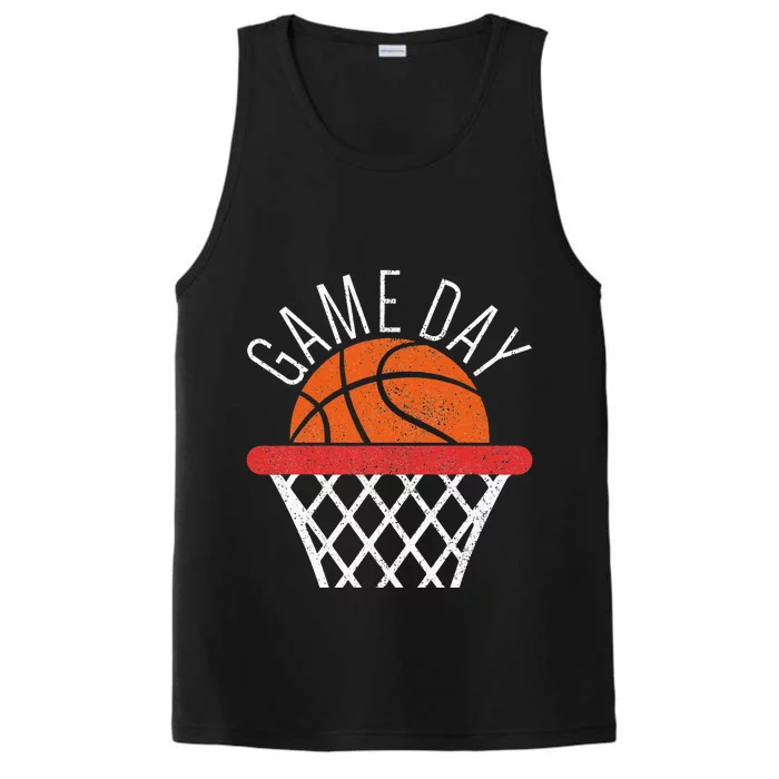 Basketball Game Day Vibes Basketball Mom Life Game Day Performance Tank