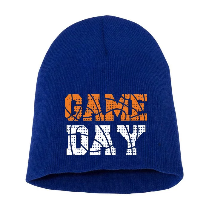 Basketball Game Day For Basketball Fans Funny Gift Short Acrylic Beanie