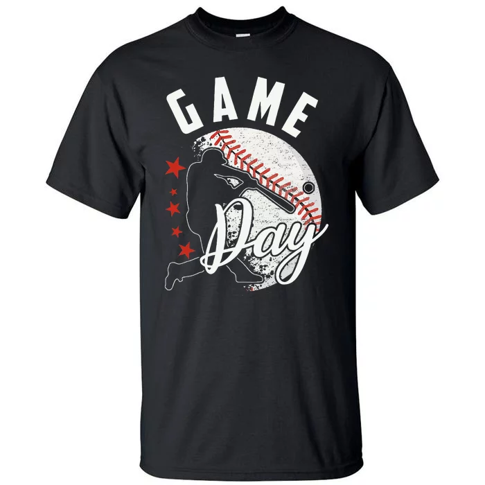 Baseball Game Day Funny Sport Gift Tall T-Shirt