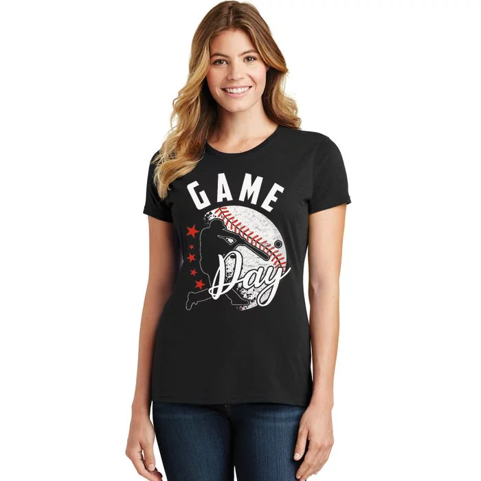 Baseball Game Day Funny Sport Gift Women's T-Shirt