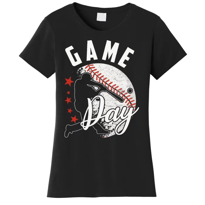 Baseball Game Day Funny Sport Gift Women's T-Shirt