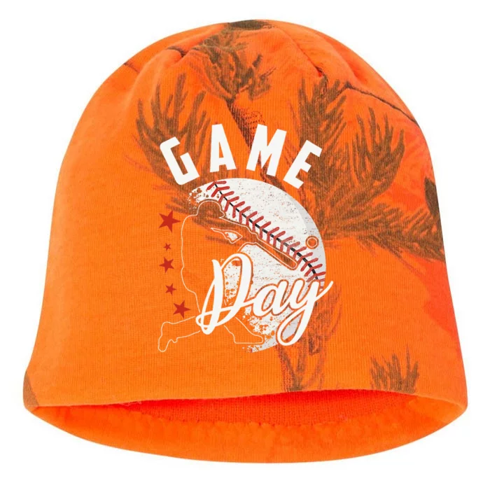 Baseball Game Day Funny Sport Gift Kati - Camo Knit Beanie