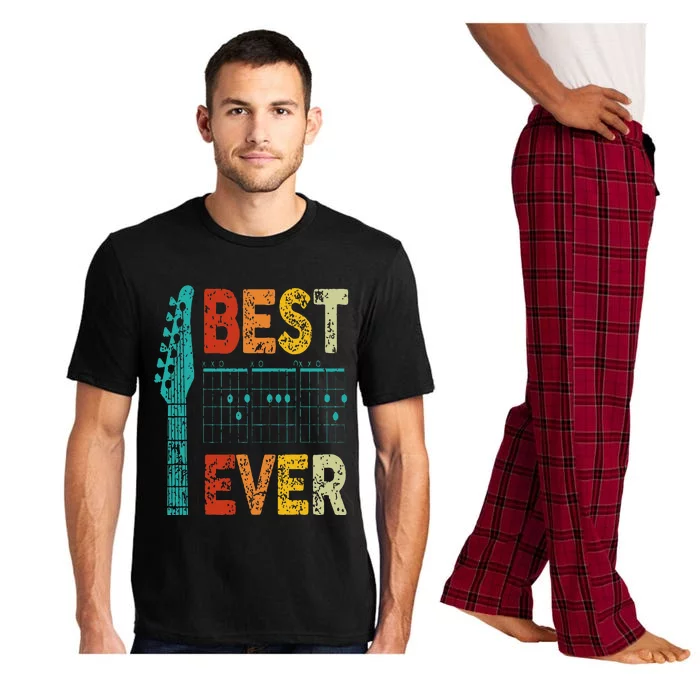 Best Guitar Dad Ever Chords Best Dad Guitar Guitar Dad Pajama Set