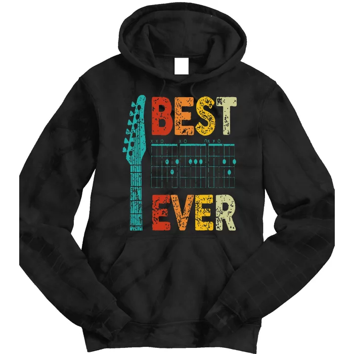 Best Guitar Dad Ever Chords Best Dad Guitar Guitar Dad Tie Dye Hoodie