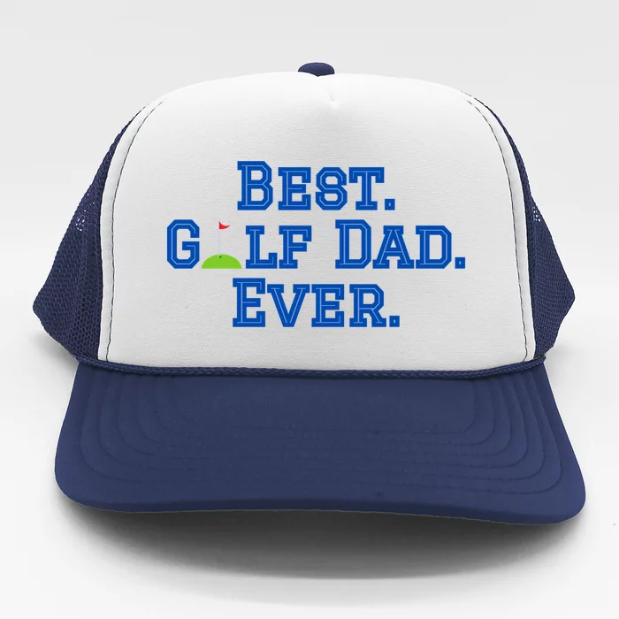 Best Golf Dad Ever Flag Father's Day Gift For Dad Trucker Hat