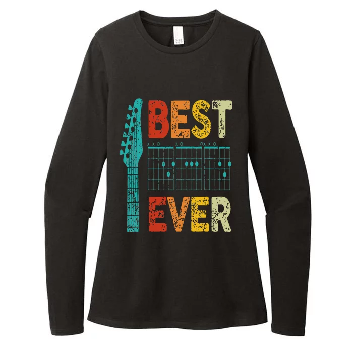 best guitar dad ever chords best dad guitar guitar dad Womens CVC Long Sleeve Shirt