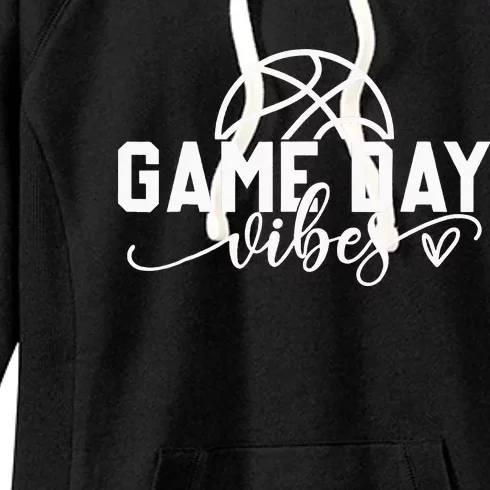 Basketball Game Day Vibes Basketball Mom Life Game Day Women's Fleece Hoodie