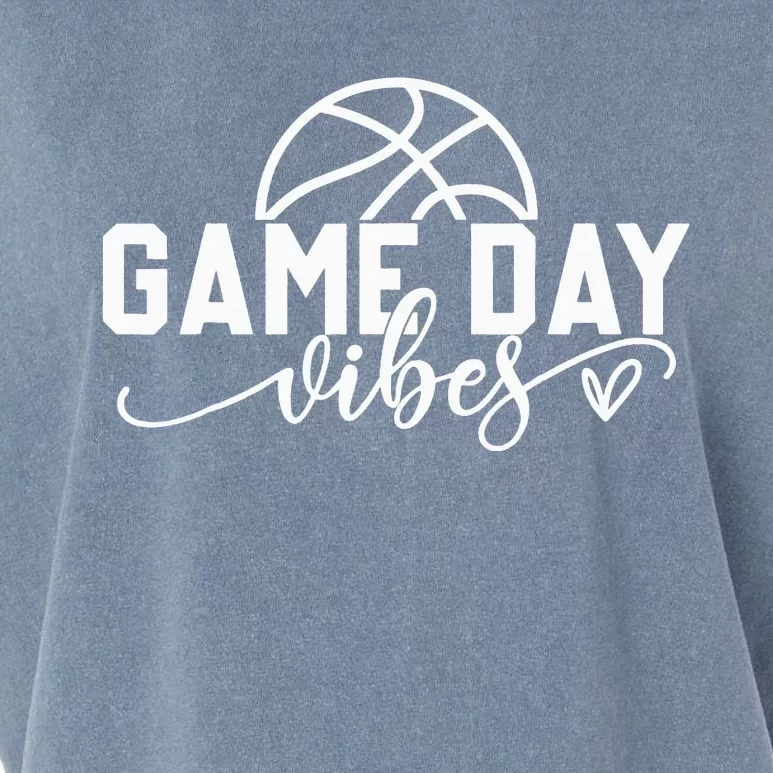 Basketball Game Day Vibes Basketball Mom Life Game Day Garment-Dyed Women's Muscle Tee