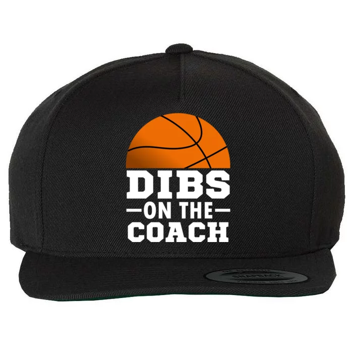 Basketball Game Day Dibs On The Coach Funny Vintage Coaching Gift Wool Snapback Cap