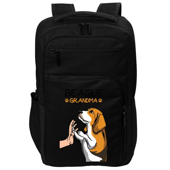 Beagle Grandma Dog Mom Grandmother Mothers Day Impact Tech Backpack