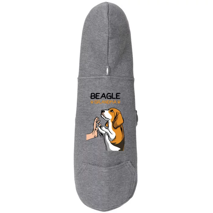 Beagle Grandma Dog Mom Grandmother Mothers Day Doggie 3-End Fleece Hoodie