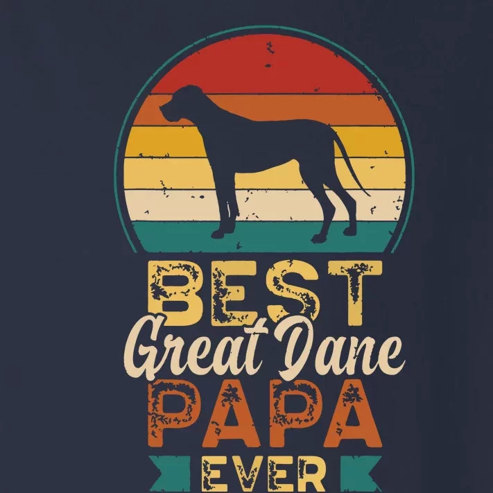 Best Great Dane Papa Ever Fathers Day Dad Grandpa Toddler Long Sleeve Shirt