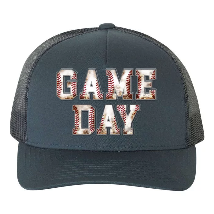 Baseball Game Day Cute Gift Yupoong Adult 5-Panel Trucker Hat