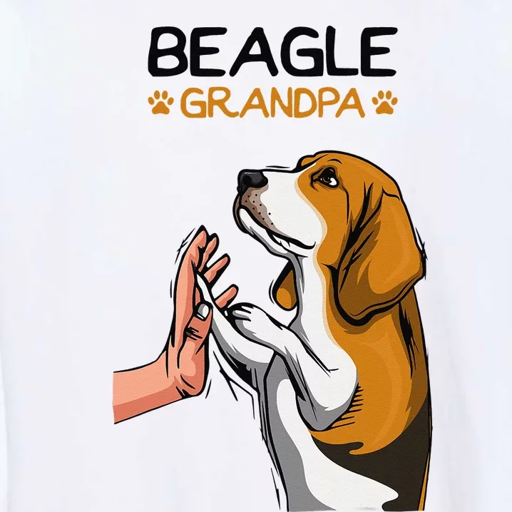 Beagle Grandpa Dog Dad Garment-Dyed Sweatshirt