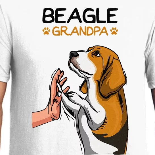 Beagle Grandpa Dog Dad Pajama Set