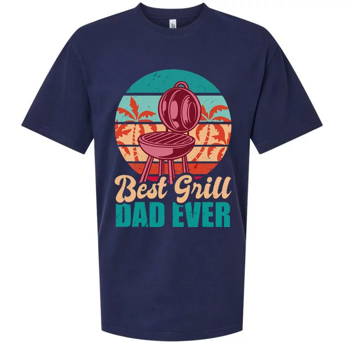 Best Grill Dad Ever For Fathers Day Sueded Cloud Jersey T-Shirt