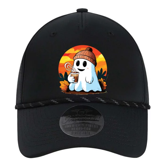 Boo Ghost Drinking Coffee Halloween Costumes Woman 2024 Performance The Dyno Cap