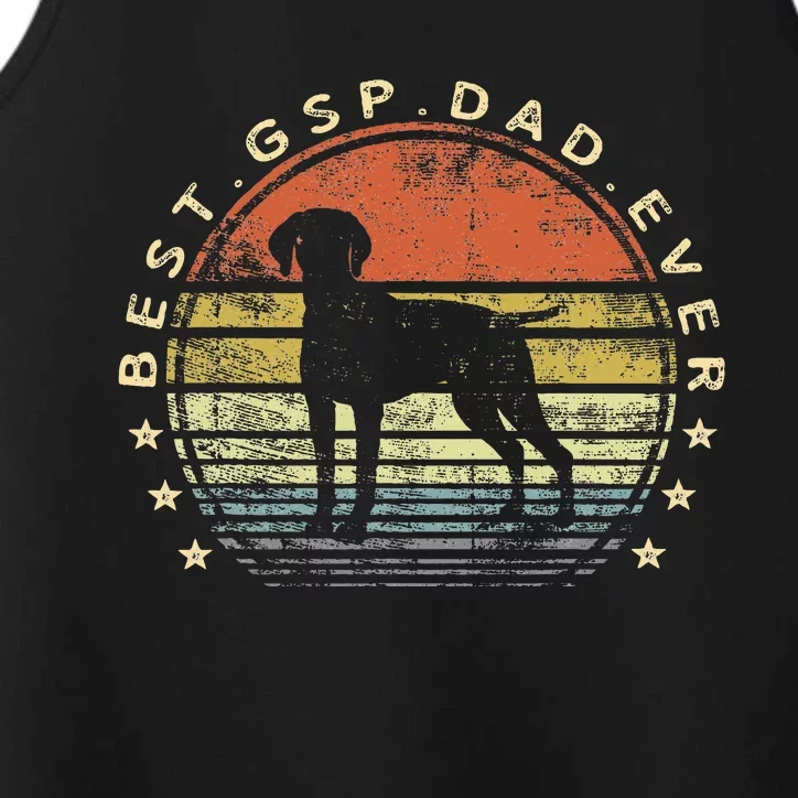 Best Gsp Dad Ever Dog Lover Owner Performance Tank