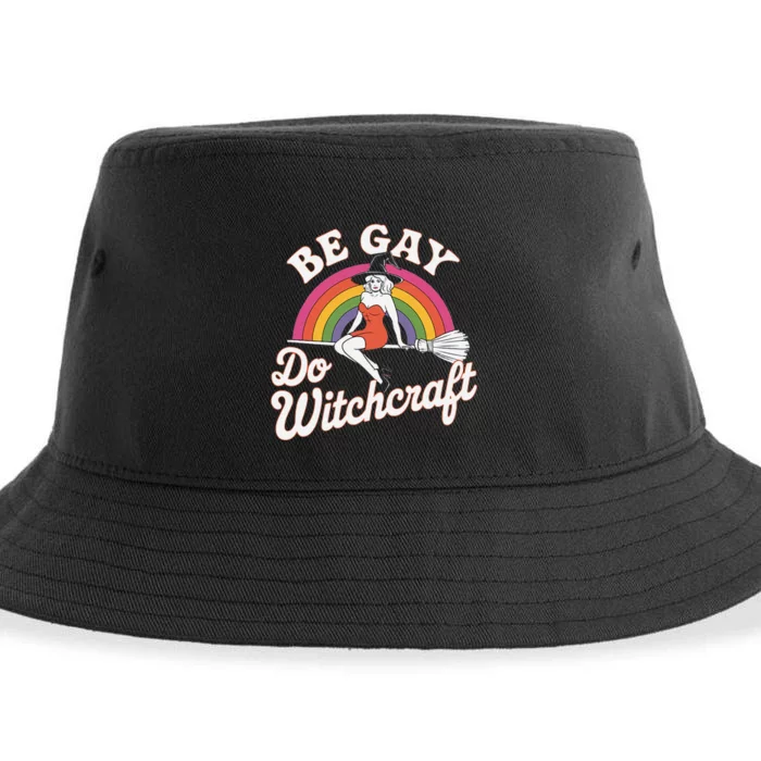 Be Gay Do Witchcraft Gay Lesbian Pagan Pride Witch Halloween Sustainable Bucket Hat