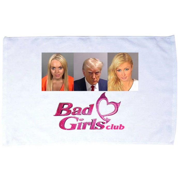 Bad Girls Donald Club Trump 2024 Mugshot Microfiber Hand Towel