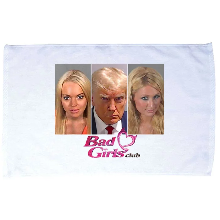 Bad Girls Donald Club Trump 2024 Mugshot Microfiber Hand Towel