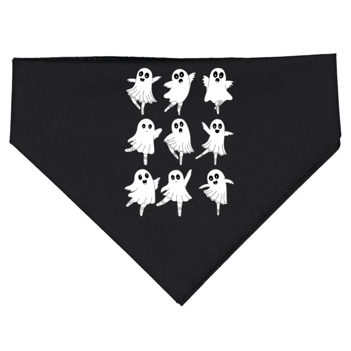 Ballet Ghost Dancing Dancer Dance Teacher Halloween USA-Made Doggie Bandana