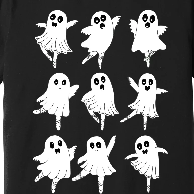 Ballet Ghost Dancing Dancer Dance Teacher Halloween Premium T-Shirt