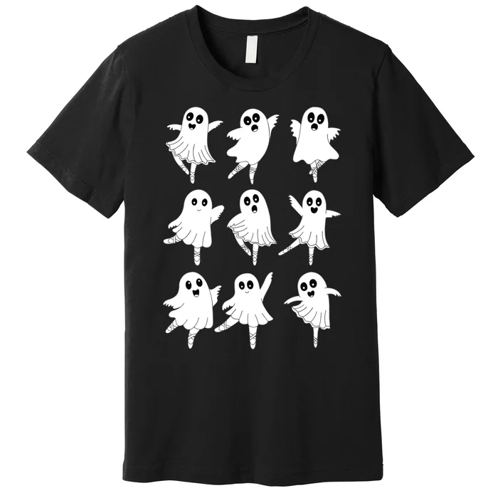 Ballet Ghost Dancing Dancer Dance Teacher Halloween Premium T-Shirt