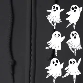 Ballet Ghost Dancing Dancer Dance Teacher Halloween Full Zip Hoodie