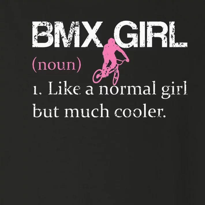 BMX Girl Definition Funny BMX Women Rider Cool Biking Toddler Long Sleeve Shirt