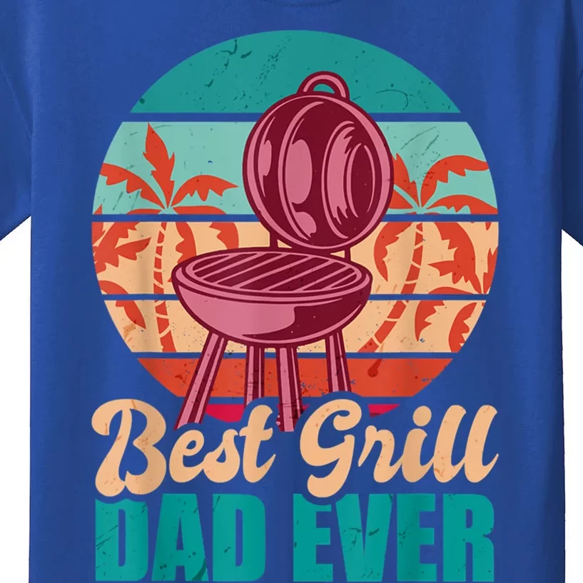 Best Grill Dad Ever For Fathers Day Gift Kids T-Shirt