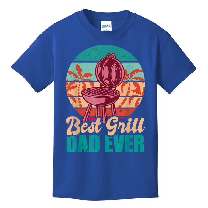 Best Grill Dad Ever For Fathers Day Gift Kids T-Shirt