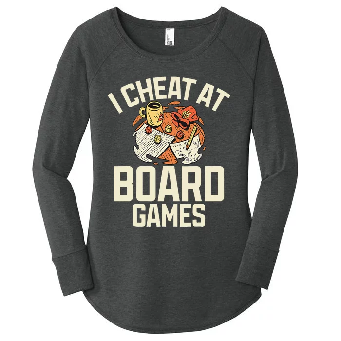 Board Games Dice Design For Tabletop Player Game Night Host Women's Perfect Tri Tunic Long Sleeve Shirt