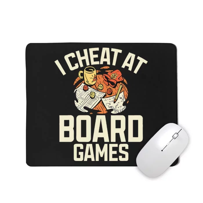 Board Games Dice Design For Tabletop Player Game Night Host Mousepad