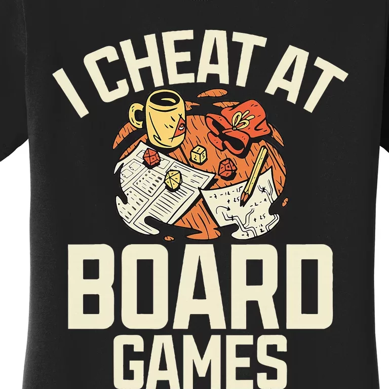 Board Games Dice Design For Tabletop Player Game Night Host Women's T-Shirt