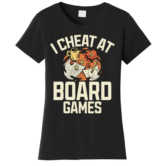 Board Games Dice Design For Tabletop Player Game Night Host Women's T-Shirt