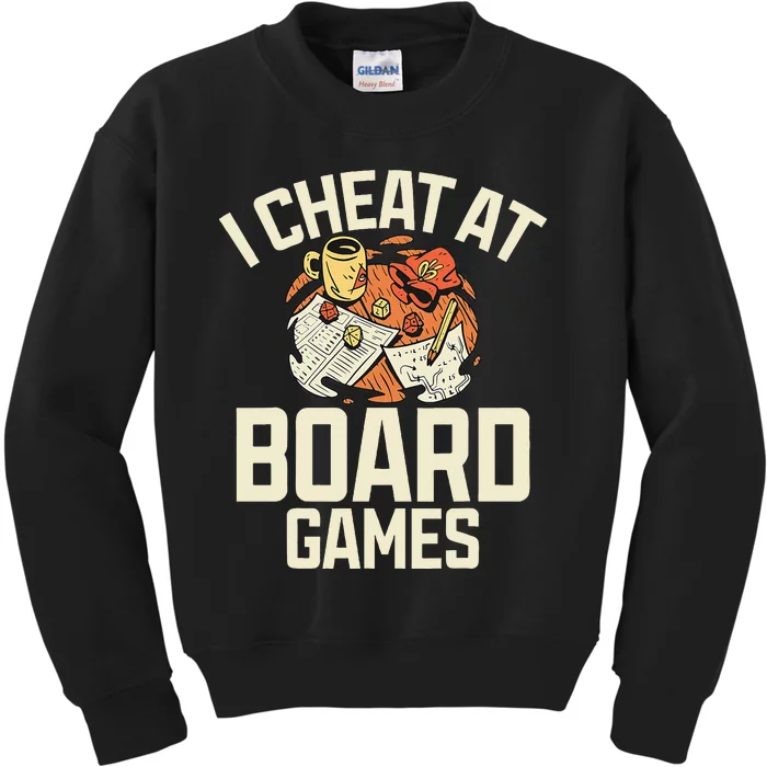 Board Games Dice Design For Tabletop Player Game Night Host Kids Sweatshirt